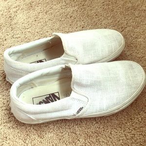 White Textured Vans (Please offer!)